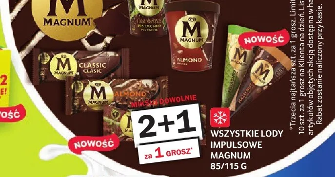 Lody impulsowe Magnum Almond promocja w Selgros