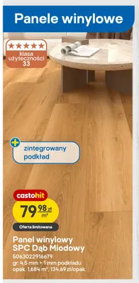 Panel winylowy Spc Dąb Miodowy promocja w Castorama
