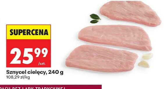 Sznycel cielęcy promocja w Biedronka