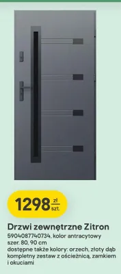 Drzwi zewnętrzne Zitron promocja w Castorama
