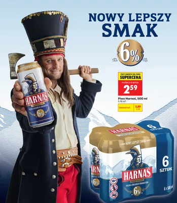 Piwo Harnaś promocja w Biedronka