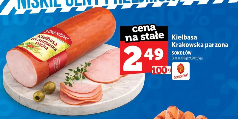 Kiełbasa Krakowska parzona Sokołów promocja w TOPAZ
