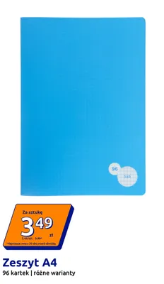 Zeszyt A4 96 kartek promocja w Action