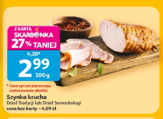 Szynka krucha promocja w Auchan