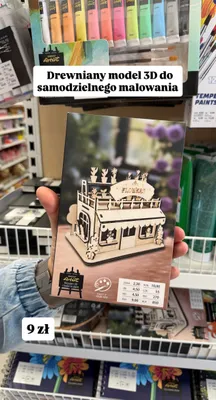 Drewniany model 3D do samodzielnego malowania promocja w Pepco