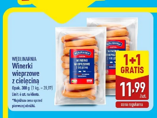 Winerki wieprzowe z cielęciną Wędliniarnia promocja w Aldi