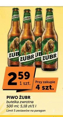 Piwo Żubr promocja w Groszek