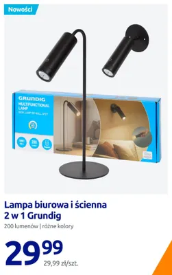 Lampa biurowa i ścienna 2 w 1 Grundig promocja w Action