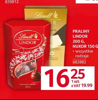 Praliny Lindor Lindt promocja w Selgros