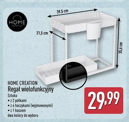 Regał wielofunkcyjny HOME CREATION promocja w Aldi