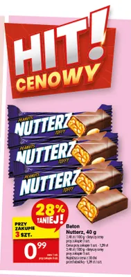 Baton Nutterz Toffy promocja w Twój Market
