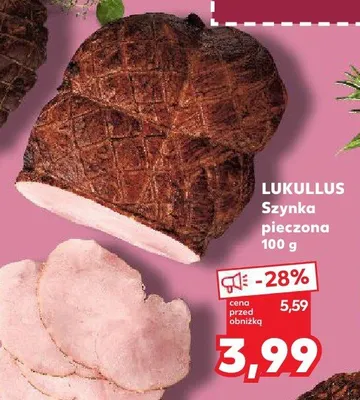 Szynka pieczona Lukullus promocja w Kaufland
