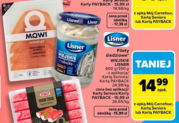 Łosoś wędzony na zimno promocja w Carrefour Market