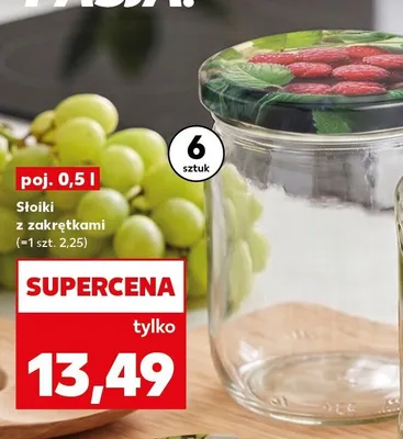 Słoiki z zakrętkami 6-pak 0,5 l promocja w Kaufland