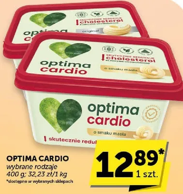 Margaryna Optima Cardio wybrane rodzaje promocja w Euro Sklep
