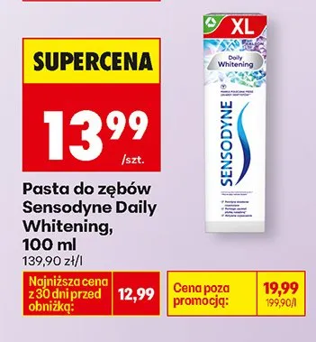 Pasta do zębów Sensodyne Daily Whitening promocja w Biedronka