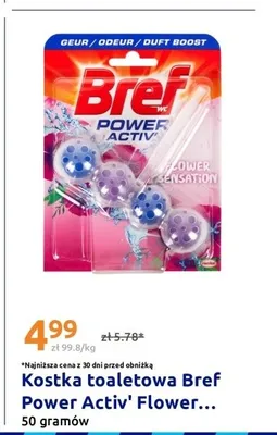 Kostka toaletowa Bref Power Activ' Flower Sensation promocja w Action