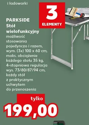 Stół wielofunkcyjny Parkside promocja w Kaufland