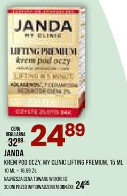 Krem pod oczy My Glue lifting premium promocja w Drogerie Natura