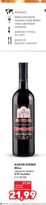 Wino czerwone słodkie Kagor Dionis promocja w Kaufland