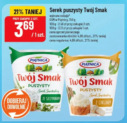 Serek puszysty Twój Smak promocja w POLOmarket