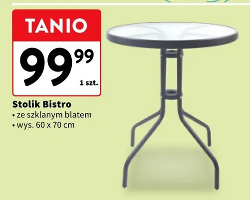 Stolik Bistro promocja w Intermarche