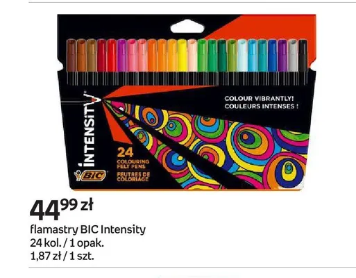 Flamastry BIC Intensity 24-pak promocja w Empik