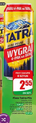 Piwo Tatra Pils promocja w Dino