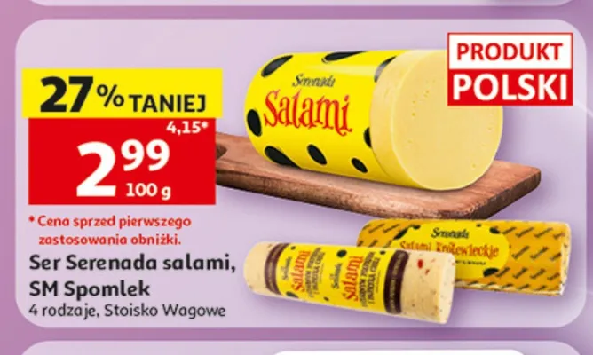 Ser Serenada salami królewskie SM Spomlek promocja w Auchan