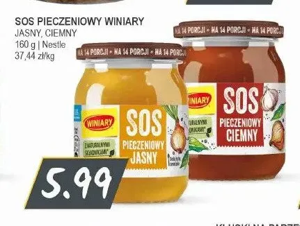 Sos pieczeniowy jasny Winiary promocja w Słoneczko