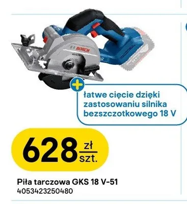 Piła tarczowa BOSCH GKS 18V-51 promocja w Castorama