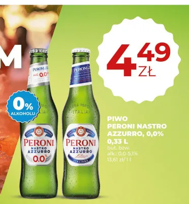 Piwo Peroni Nastro Azzurro promocja w Duży Ben