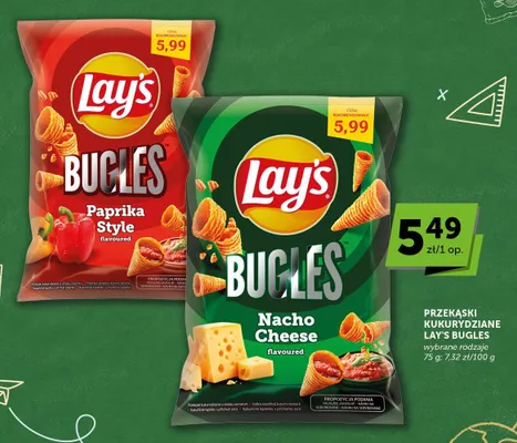 Przekąski kukurydziane Lay's Bugles Paprika Style promocja w Euro Sklep