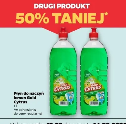 Płyn do naczyń lemon Gold Cytrus promocja w Netto