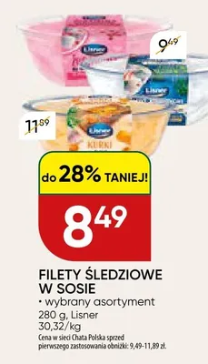 Filety śledziowe w sosie promocja w Chata Polska