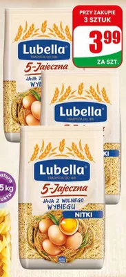 Makaron 5-jajeczny nitki Lubella promocja w Dino