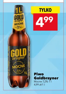 Piwo Goldbrayner Mocne promocja w LEWIATAN