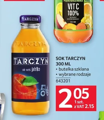 Sok Tarczyn jabłko promocja w Selgros