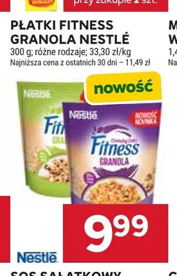 Płatki Fitness Granola Nestlé promocja w Stokrotka