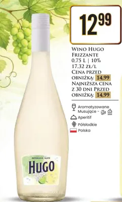 Wino Hugo Frizzante promocja w Dino