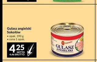 Gulasz angielski Sokołów promocja w Makro