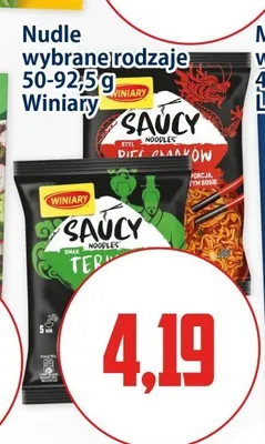 Nudle Winiary Saucy Noodles — wariant nieczytelny promocja w Kupiec