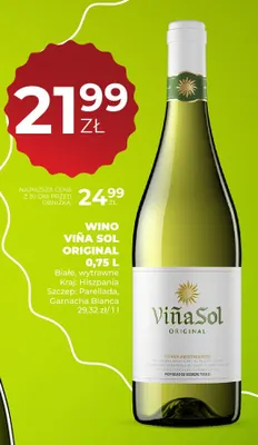 Wino białe Viña Sol Original promocja w Duży Ben