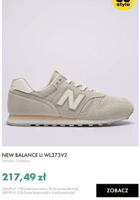 Sneakersy damskie New Balance LI WL373V2 promocja w 50 style