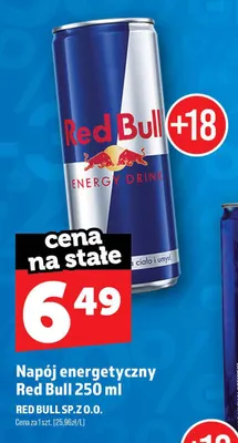 Napój energetyczny Red Bull promocja w TOPAZ