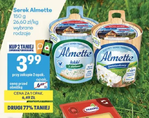 Serek śmietankowy Almette promocja w Delikatesy Centrum