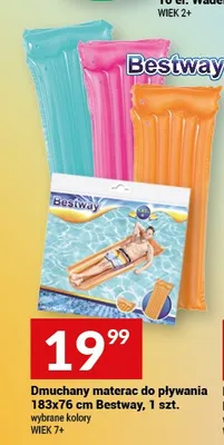 Dmuchany materac do pływania 183x76cm Bestway promocja w Twój Market