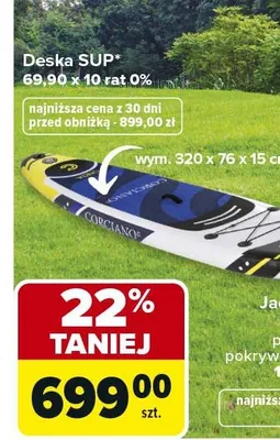 Deska SUP promocja w Carrefour