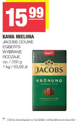 Kawa mielona Jacobs Krönung promocja w SPAR