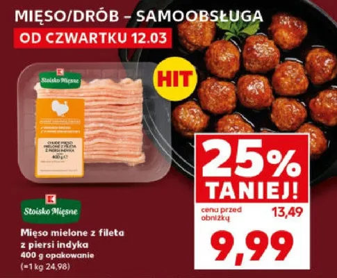 Mięso mielone z fileta z piersi indyka promocja w Kaufland